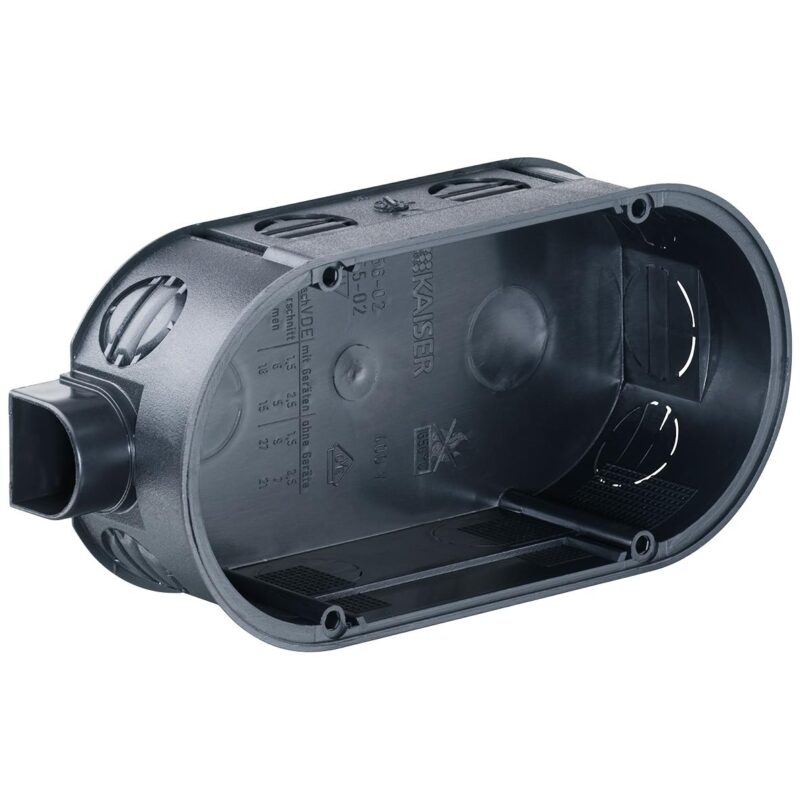 Ugradna dvostruka dozna 2xØ60mm, nizajuća, razvodna kutija