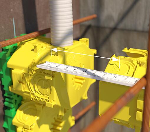 Odstojnik za oplatu 1212 xx O20mm KAISER 02