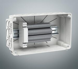 Razvodna kutija za pun zid, ugradna kutija za šinu, centralna razvodna kutija, pregradni zid za razvodnu kutiju