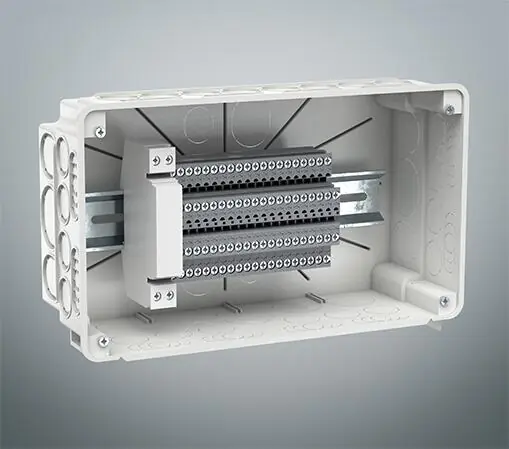Razvodna kutija za pun zid, ugradna kutija za šinu, centralna razvodna kutija, pregradni zid za razvodnu kutiju