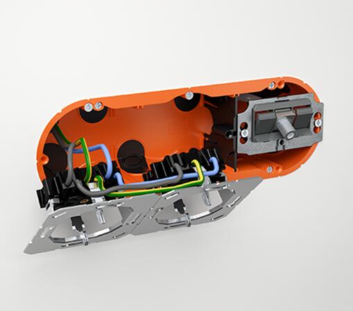 Pregrada za dozne 5000 4 Ugradna dozna četvorostruka za šuplji zid