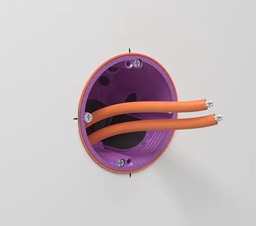 Kompenzacijski prsten 9060-40 9 3 9060 40 installationsoeffnung 70mm mit dose und ausgleichsring