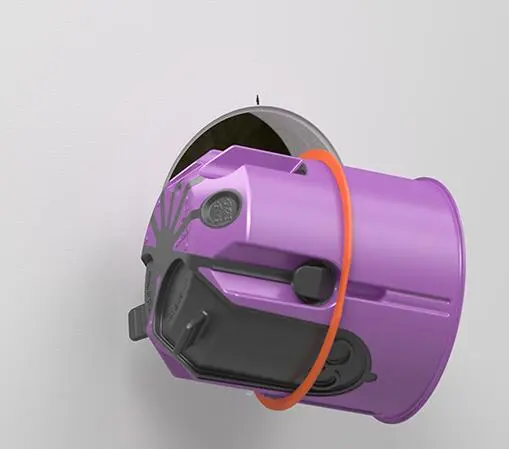 Kompenzacijski prsten 9060-40 8 4 9060 40 installationsoeffnung 70mm mit dose und ausgleichsring anbringung