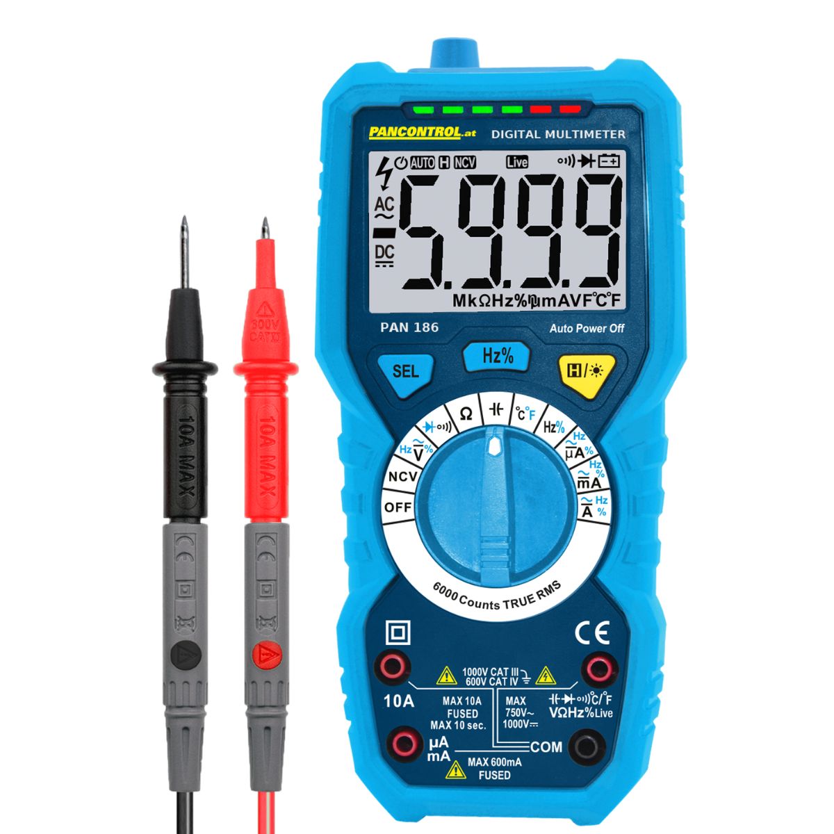 Multimetar PAN 186 1 unimer, ispitivač napona, merenje napona