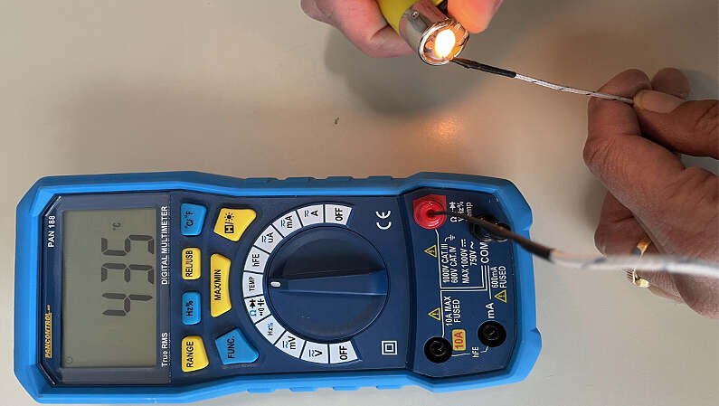 Multimetar PAN 188 5 unimer, ispitivač napona, merenje napona