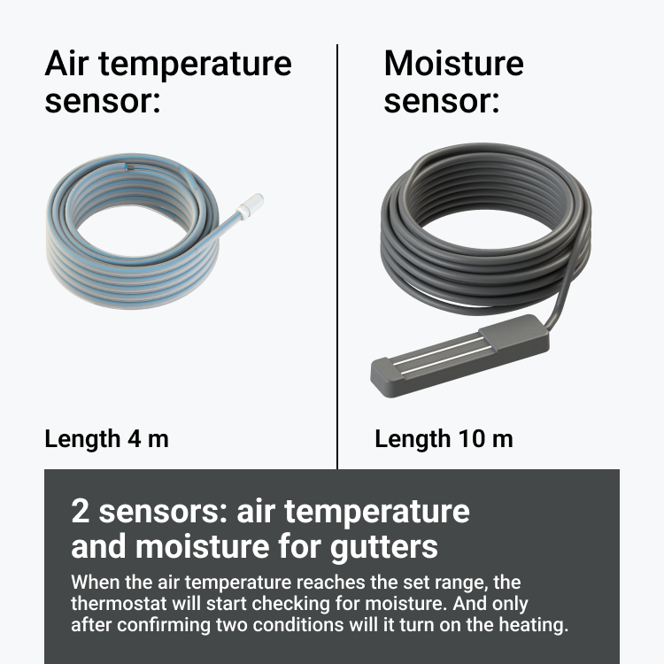 Termostat TERNEO SNEG + VOL 4 Senzor vlage u olucima i senzor temperature vazduha