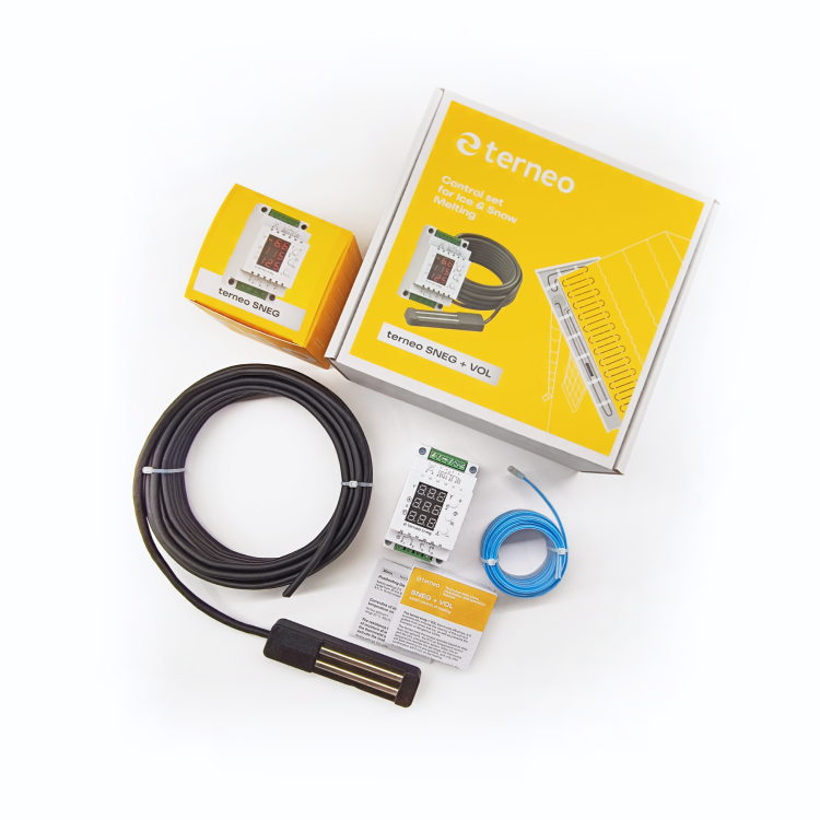 Termostat TERNEO SNEG + VOL 5 Digitalni kontroler za otapanje snega i leda u olucima sa senzorima vlage i temperature
