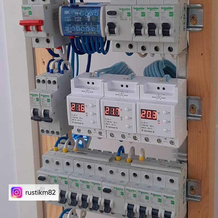 Termostat TERNEO B 4 Digitalni termostat za montažu na DIN šinu