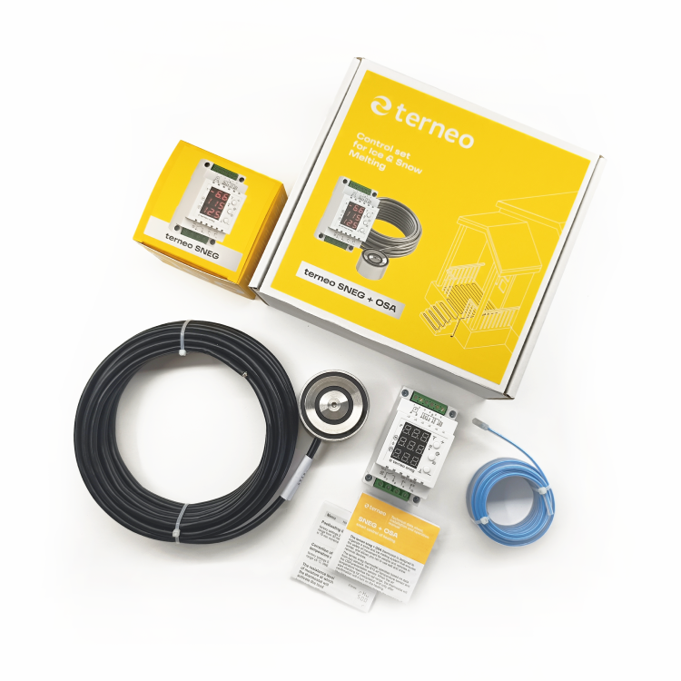 Termostat TERNEO SNEG + OSA 6 Kontroler za otapanje snega i leda sa spoljnih površina sa senzorom vlage i temperature
