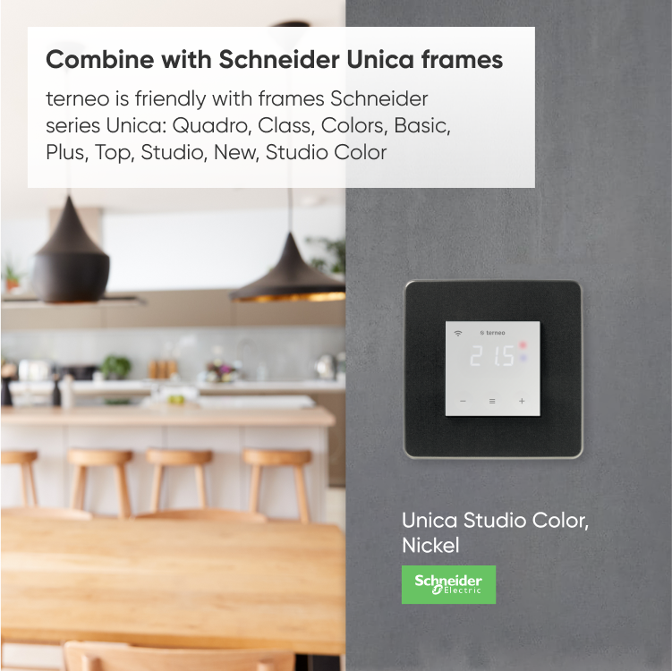 Termostat TERNEO SX 8 Bežični digitalni termostat za grejanje i hlađenje, WiFI
