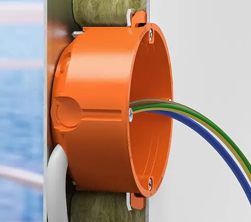 Ugradna dozna 9068-79 4 Ugradna dozna za tanke obloge, ugradna dozna za panelne zidove, ugradna dozna za brodske zidove