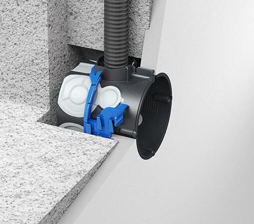 Nosač dozne Ø60 1159-03 KLEMMFIX® 8 Nosač dozne za suvu montažu. Ugradnja bez gipsa