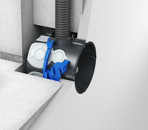 Nosač dozne Ø60 1159-03 KLEMMFIX® 9 Nosač dozne za suvu montažu. Ugradnja bez gipsa