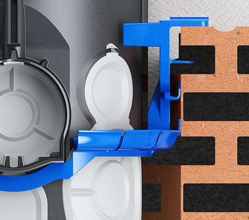 Nosač dozne Ø60 1159-03 KLEMMFIX® 4 Nosač dozne za suvu montažu. Ugradnja bez gipsa