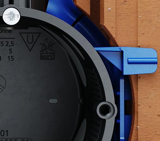 Nosač dozne Ø60 1159-03 KLEMMFIX® 11 Nosač dozne za suvu montažu. Ugradnja bez gipsa