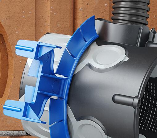 Nosač dozne Ø60 1159-03 KLEMMFIX® 3 Nosač dozne za suvu montažu. Ugradnja bez gipsa