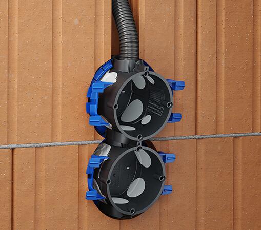 Nosač dozne Ø60 1159-03 KLEMMFIX® 5 Nosač dozne za suvu montažu. Ugradnja bez gipsa