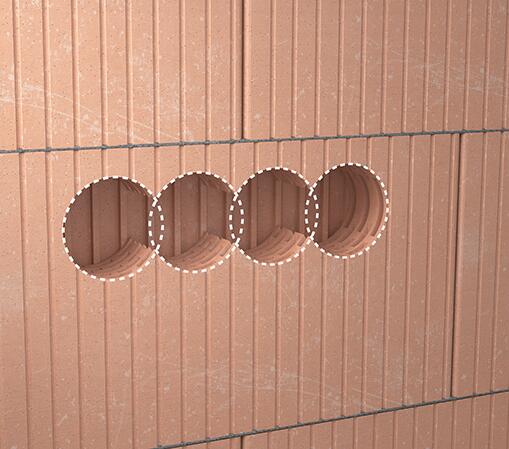 Ugradna dozna UP1 ECON® Fix, nizajuća, pun zid