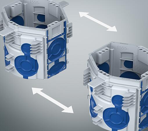 Ugradna dozna UP1 ECON® Fix, nizajuća, pun zid