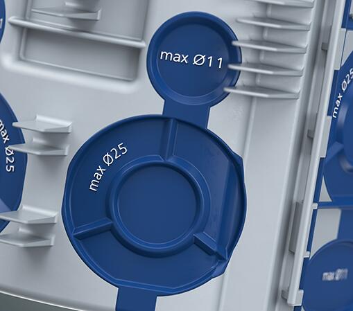 Ugradna dozna UP1 ECON® Fix, nizajuća, pun zid