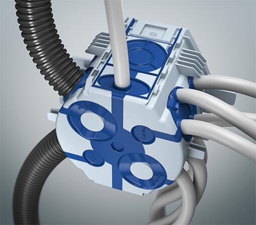 Ugradna dozna UP1 ECON® Fix, nizajuća, pun zid