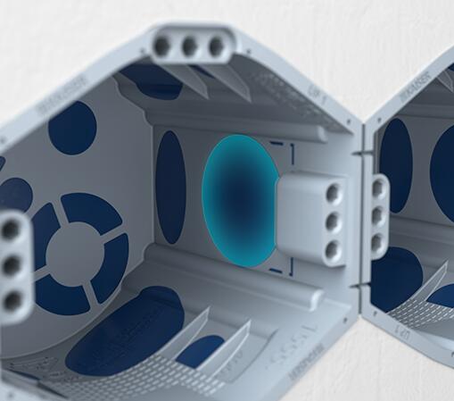 Ugradna dozna UP1 ECON® Fix, nizajuća, pun zid