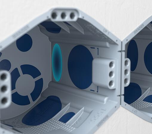 Ugradna dozna UP1 ECON® Fix, nizajuća, pun zid