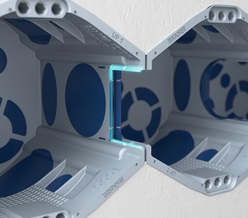 Ugradna dozna UP1 ECON® Fix, nizajuća, pun zid