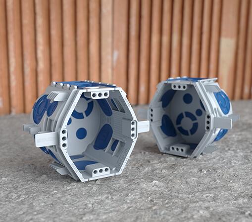 Ugradna dozna UP1 ECON® Fix, nizajuća, pun zid