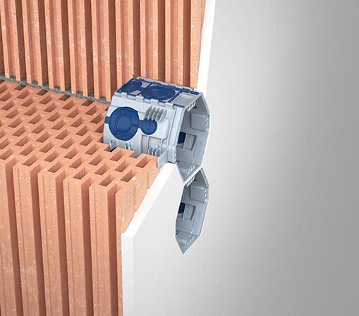 Ugradna dozna UP1 ECON® Fix, nizajuća, pun zid