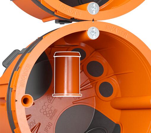 Cevasta spojnica 9060-98 6 Cevasta spojnica za doznu 9060 98 za suplji zid Air tight KAISER 01