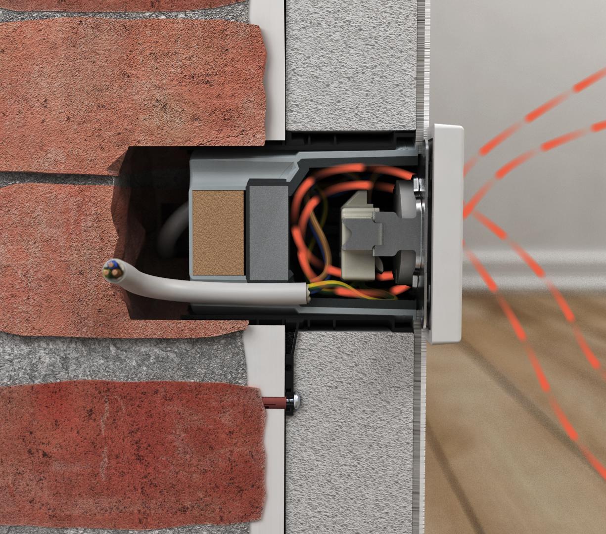 Cevasta spojnica 9060-88 7 up innendaemmungsdose wandschnitt 1