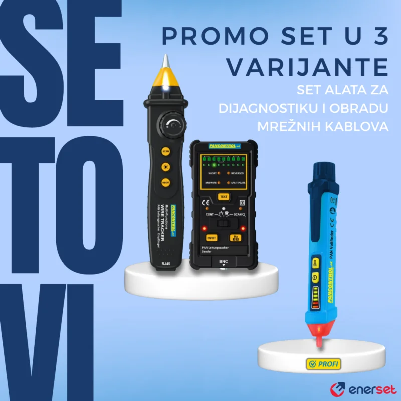 Set alata za dijagnostiku i obradu mrežnih kablova