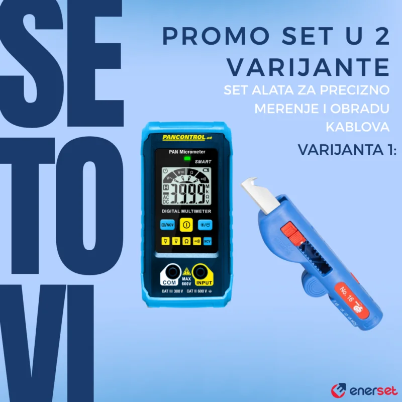 Set alata za precizno merenje i obradu kablova