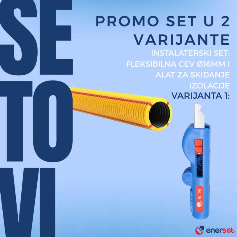 instalaterski set fleksibilna cev 16mm alat za skidanje izolacije