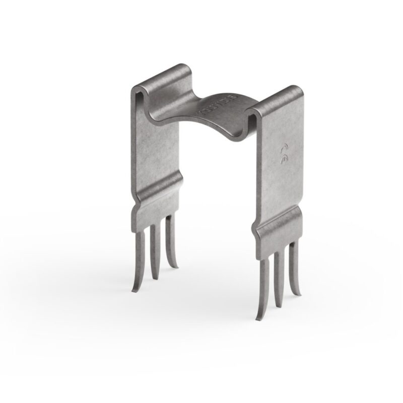 Kouvidis Metalna Klanfa za gips. Brza montaža cevi čekićem, bez bušenja.