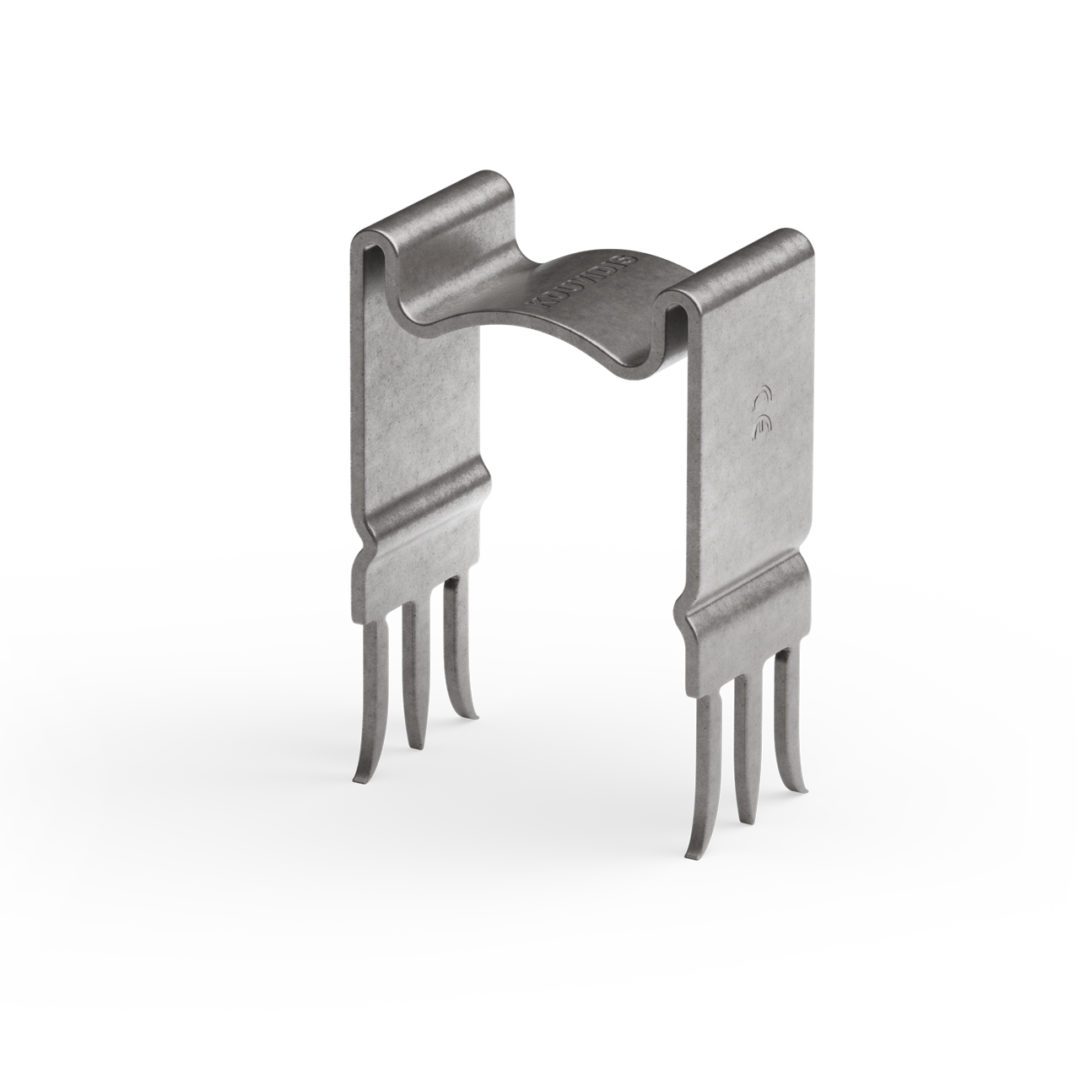 Kouvidis Metalna Klanfa Ø16 - Ø32 1 Kouvidis Metalna Klanfa za gips. Brza montaža cevi čekićem, bez bušenja.