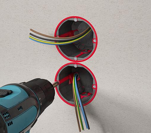 Protivpožarna dozna 9464-03 2 Protipozarna dozna za gips, PP dozna za protipozarni zid, PP gipsani zid